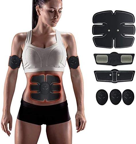 Estimulador e Tonificador Muscular EMS Fit para Abdomen Braços e Corpo