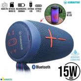 Caixa De Som 15W Com LED RGB Interativo Resistente a água IPX6 Bateria Até 6 Horas Kimaster K460