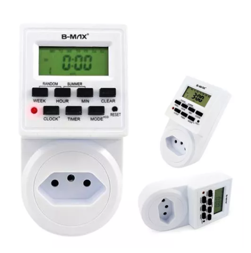 Timer Temporizador Digital Programavel Bivolt BMAX BM002