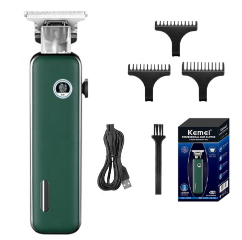 Máquina Aparador De Cabelo Profissional Para Barbeiro Kemei KM-5098