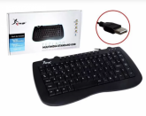 Teclado mini Multimédia Pequeno com fio usb Knup KP-2008