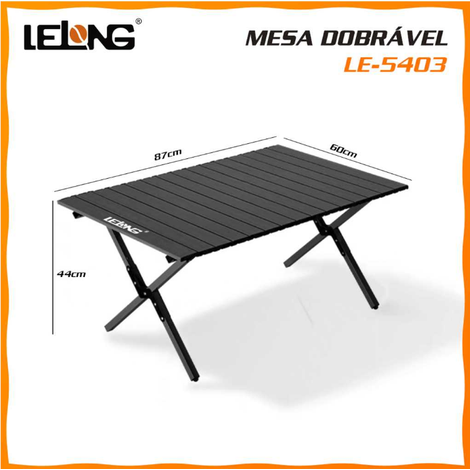 Mesa Dobrável Material de Metal 60CM*87CM*44CM LELONG LE-5403