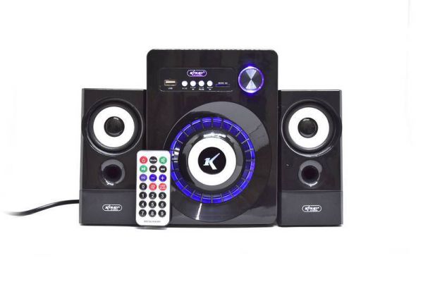 Caixa de Som Subwoofer 16W 2.1 Bluetooth,Usb,Cartão de memória,Fm 110/220V Knup KP-6022BH