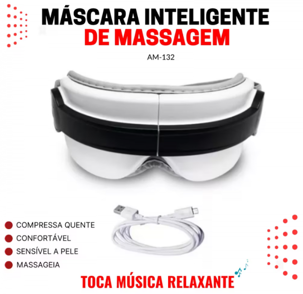 Máscara Inteligente De Massagem Aquecida Para Olhos