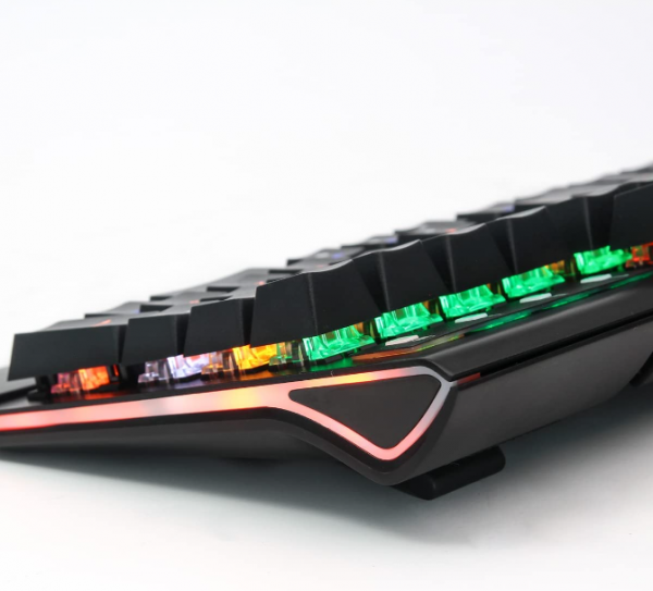 Teclado Gamer Mecânico c/fio LED RGB KNUP KP-TE121