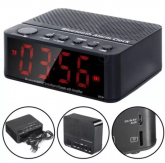 Rádio Relógio Despertador Digital Elétrico De Mesa Radio Am Fm Lelong LE-674