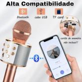 MICROFONE SEM FIO E CAIXA DE SOM BLUETOOTH KARAOKE ALTO-FALANTE CONSENDER TOMATE MT-1035